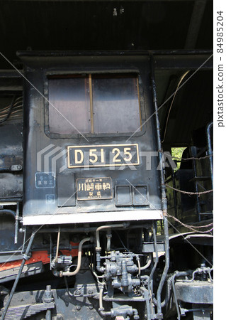 Sanda City Park with locomotive-Hajikami Ike Park-SL D51 Driver's seat from the left side 84985204