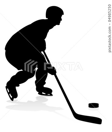 Ice Hockey Player Sports Silhouette Ice Hockey Player Sports Silhouette 84985250