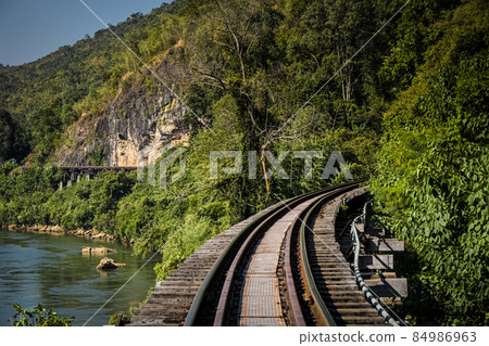 Thai-Burma Railway Death Railway.Line Railway World War 2 in Kanchanaburi Thailand 84986963