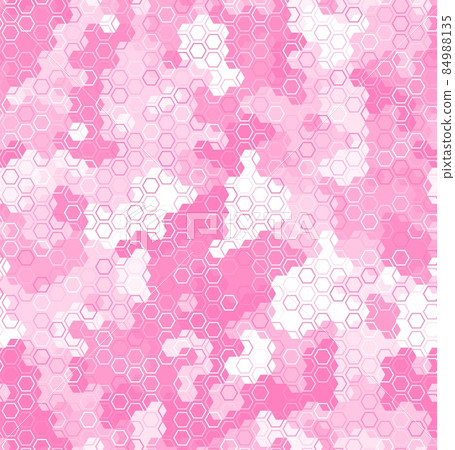 Camouflage pattern background. Classic clothing style masking camo repeat print 84988135