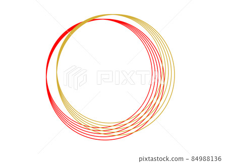 Mizuhiki style decoration circle design 84988136