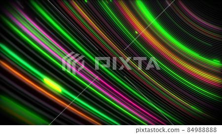 3D rendering of spiral bright vortex streams of light on a surface with lines 3D rendering of spiral bright vortex streams of light on a surface with lines 84988888