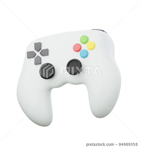 Arcade game joystick controller. 3D render... - Stock Illustration ...