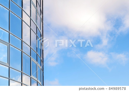 The view of modern window office building The view of modern window office building 84989578
