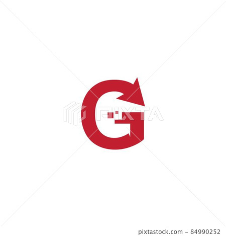 Arrow initial letter design 84990252