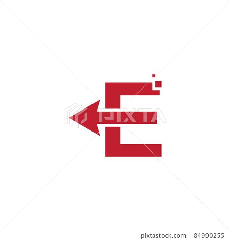 Arrow initial letter design 84990255