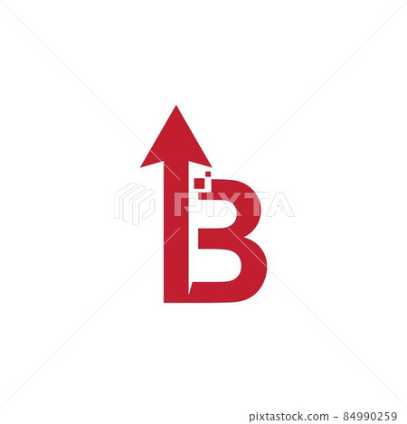 Arrow initial letter design 84990259