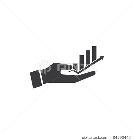 Currency hand and money icon Currency hand and money icon 84990443