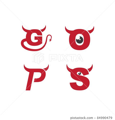 Initial letter with Devil Horn 84990479