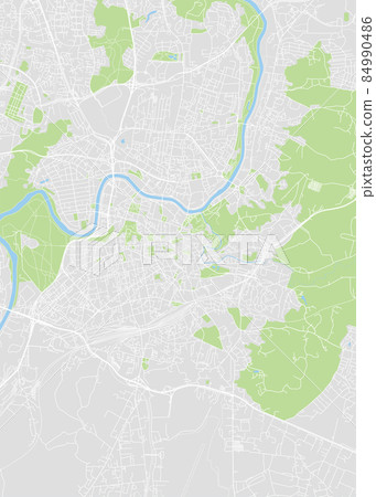 City map Vilnius, color detailed plan, vector illustration 84990486