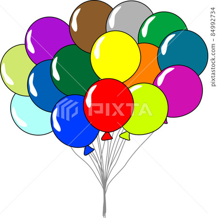 Colorful balloon illustration material Colorful balloon illustration material 84992734