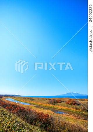 旅途中陽光明媚的禮文島利尻島 84992826