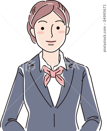 Working woman_Receptionist_Upper body_Front facing 84995671