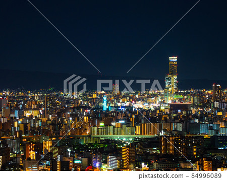 大阪市的夜景 大阪市的夜景 84996089