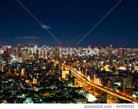 大阪市的夜景 大阪市的夜景 84996092