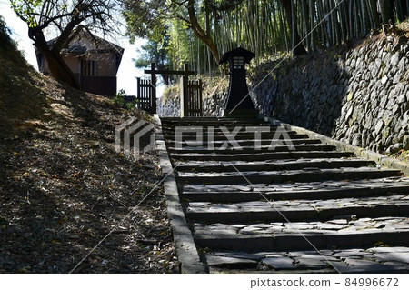秋天的杵築城下町武士宅邸 84996672
