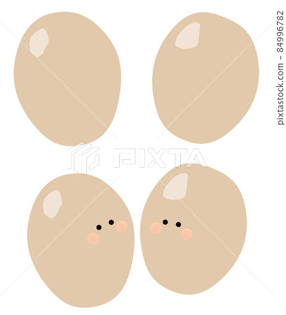 Boiled taro with and without face Boiled taro with and without face 84996782