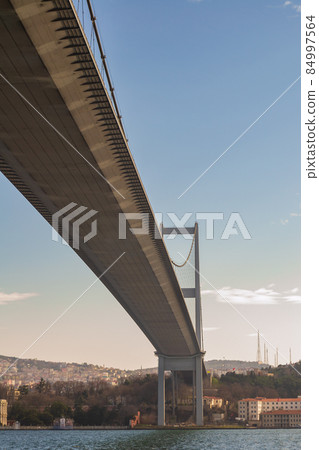 Tower of Bosporus suspension bridge, Istanbul Turkey Tower of Bosporus suspension bridge, Istanbul Turkey 84997564