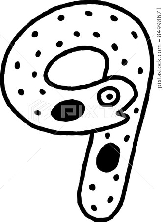 Spotted garden eel number 9 Spotted garden eel number 9 84998671