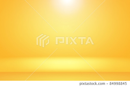 Abstract solid of shining yellow gradient studio wall room background. 84998845