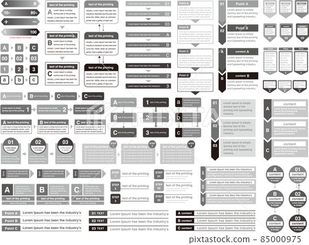 Presentation material set Monotone 85000975