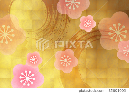 Plum Japanese pattern flower background 85001003
