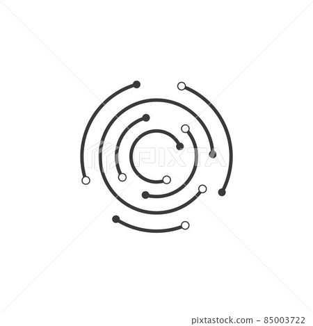 Circuit technology logo vector Circuit technology logo vector 85003722