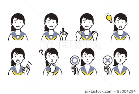 Junior high school girl set Junior high school girl set 85004294