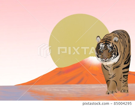 虎和紅富士水平位置 85004295