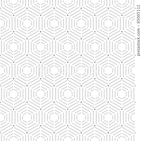 Seamless Vector Pattern With Octagonal Dotted Shapes 85005112