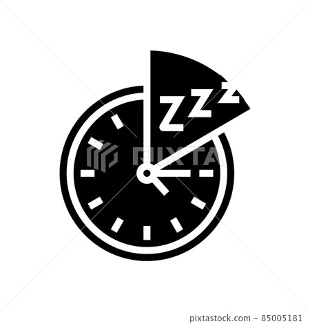 sleep restriction glyph icon vector illustration sleep restriction glyph icon vector illustration 85005181