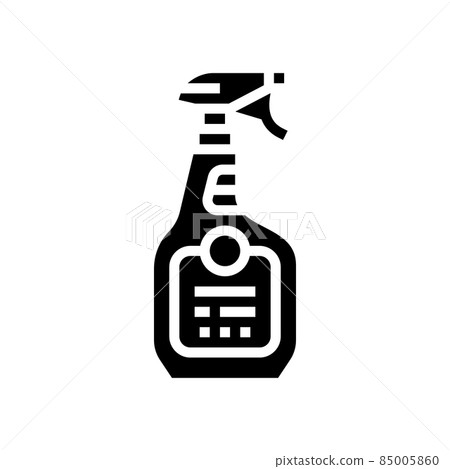 spray for cleaning window glyph icon vector illustration 85005860