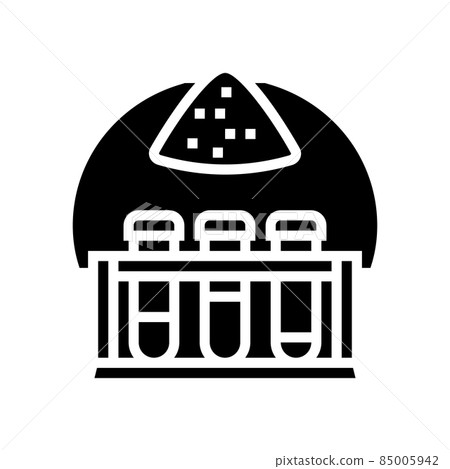 inorganic chemistry glyph icon vector illustration 85005942