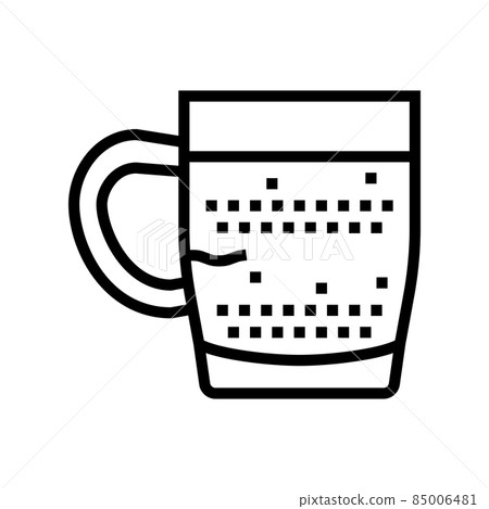 doppio coffee line icon vector illustration doppio coffee line icon vector illustration 85006481
