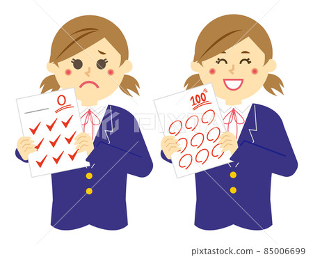 有考試答卷的女學生 85006699