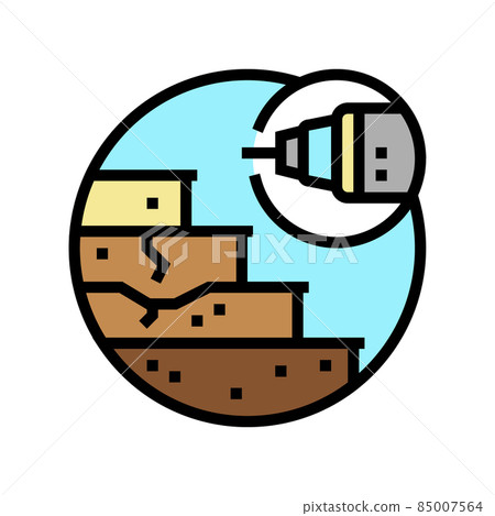 stair refinishing color icon vector illustration 85007564
