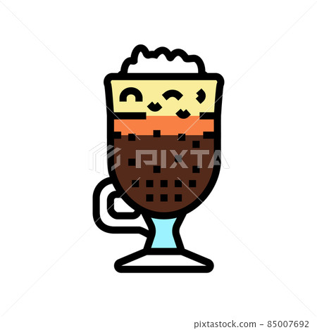 irish coffee color icon vector illustration irish coffee color icon vector illustration 85007692