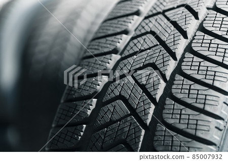Close up of new car wheel tyre Close up of new car wheel tyre 85007932