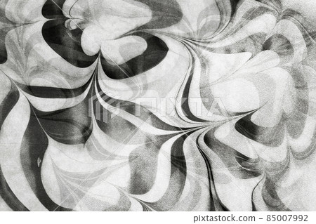 Suminagashi New Year Tiger Year White background 85007992