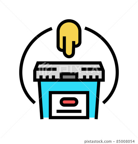 glue production color icon vector illustration 85008054