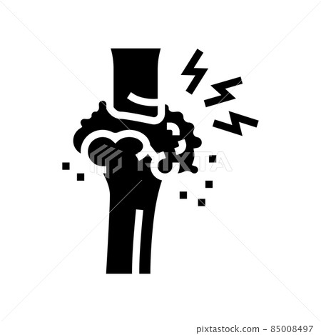 gout health problem glyph icon vector illustration 85008497