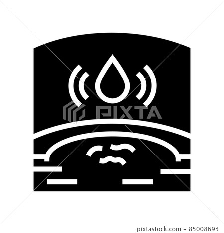 swelling health medical problem glyph icon vector illustration 85008693