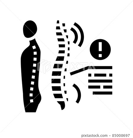 spondyloarthropathies health problem glyph icon vector illustration spondyloarthropathies health problem glyph icon vector illustration 85008697