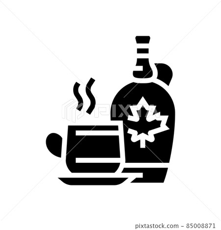 drink with maple syrup glyph icon vector illustration 85008871