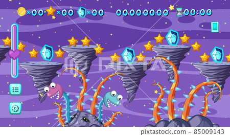 A Game Template Galaxy Space Scene 85009143
