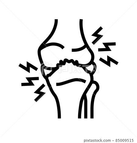 osteoarthritis health problem line icon vector illustration osteoarthritis health problem line icon vector illustration 85009515