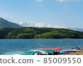 Shinshu, Northern Alps, Lake Aoki. I was able to meet on such a sunny day. 85009550