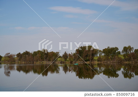 Lake Butmiya is a place of extraordinary beauty in the northern Golan in Israel Lake Butmiya is a place of extraordinary beauty in the northern Golan in Israel 85009716