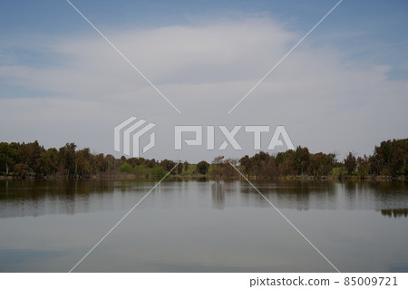 Lake Butmiya is a place of extraordinary beauty in the northern Golan in Israel 85009721