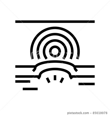 pain health problem line icon vector illustration 85010078